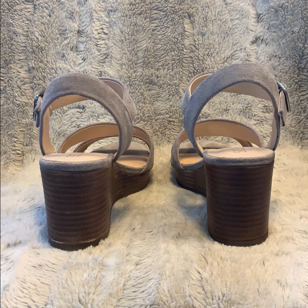 Sole Society Charvi Platform Wedge Suede Sandal - Picture 6 of 10